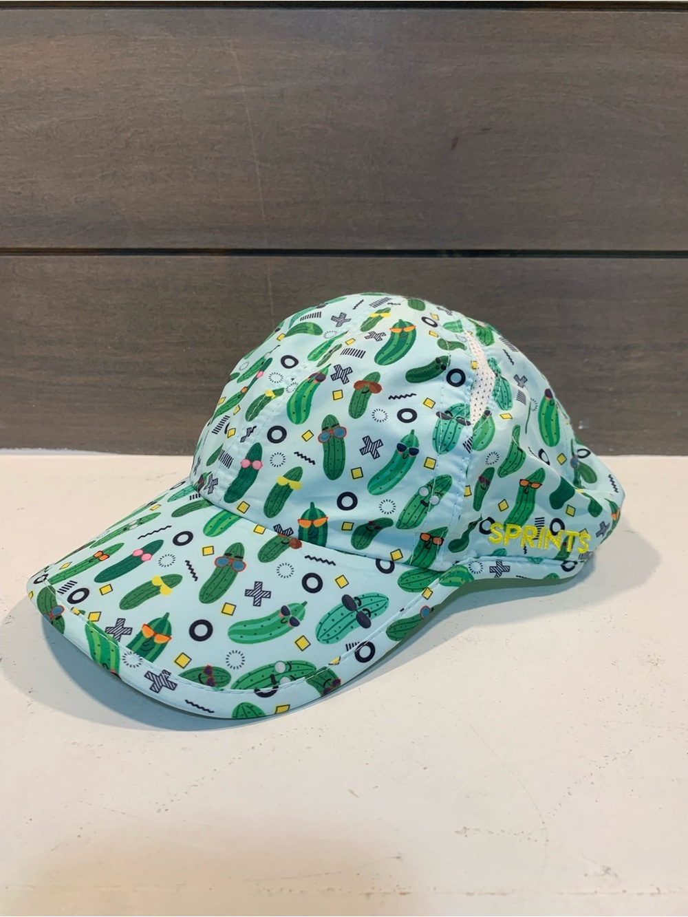 Sprints Pickle Peeps OG Unisex Running Hat Blue Green Sz OS Athelieusre Casual
